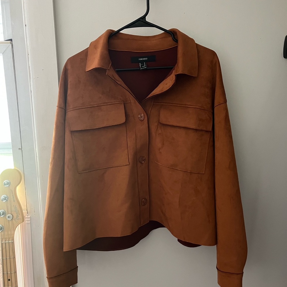 Forever 21 Brown Blazer Wool Blend